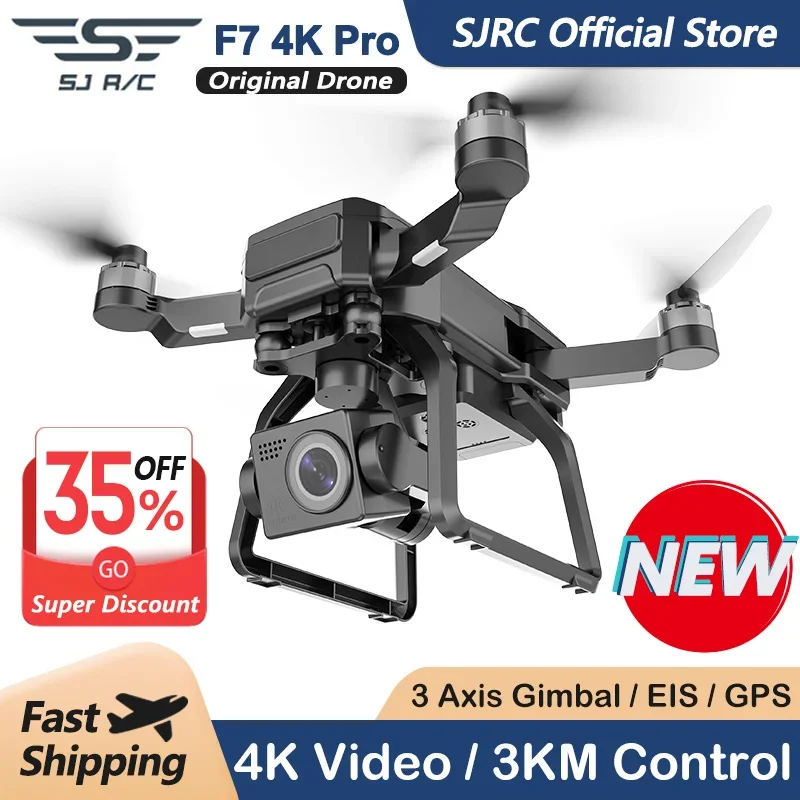 SJRC F7 4K PRO Camera Drone GP - đánh giá và giá Drone Camera Professional