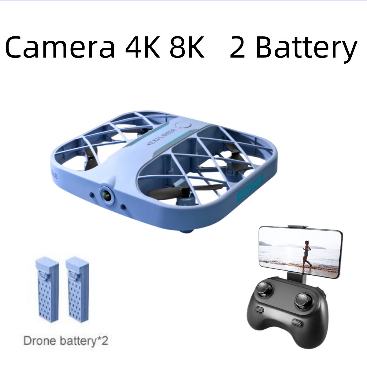 JJRC H107 FPV RC Drone with 2  - đánh giá và giá Drone Camera 4K